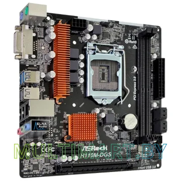 Материнская плата ASRock H110M-DGS R3.0 картинка 3